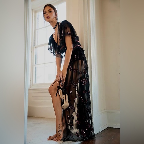 Free People Dresses & Skirts - NWT Free People Just A Dream Maxi Bodysuit Dress Size XS Z498